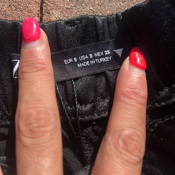 Zara Black Silk Shorts - BRAND NEW - NWT - Picture 2 of 7